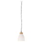 vidaXL Hängelampe Industrie-Stil Weiß Eisen & Massivholz 23 cm E27 vidaXL Hängelampe Industrie-Stil Weiß Eisen & Massivholz 23 cm E27