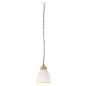 vidaXL Hängelampe Industrie-Stil Weiß Eisen & Massivholz 23 cm E27 vidaXL Hängelampe Industrie-Stil Weiß Eisen & Massivholz 23 cm E27