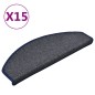 vidaXL Treppenmatten 15 Stk. Dunkelgrau und Blau 65x24x4 cm vidaXL Treppenmatten 15 Stk. Dunkelgrau und Blau 65x24x4 cm