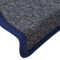 vidaXL Treppenmatten 15 Stk. Dunkelgrau und Blau 65x24x4 cm vidaXL Treppenmatten 15 Stk. Dunkelgrau und Blau 65x24x4 cm
