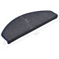vidaXL Treppenmatten 15 Stk. Dunkelgrau und Blau 65x24x4 cm vidaXL Treppenmatten 15 Stk. Dunkelgrau und Blau 65x24x4 cm