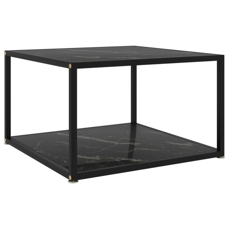 vidaXL Couchtisch Schwarz 60x60x35 cm Hartglas vidaXL Couchtisch Schwarz 60x60x35 cm Hartglas