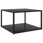 vidaXL Couchtisch Schwarz 60x60x35 cm Hartglas vidaXL Couchtisch Schwarz 60x60x35 cm Hartglas