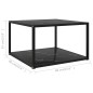 vidaXL Couchtisch Schwarz 60x60x35 cm Hartglas vidaXL Couchtisch Schwarz 60x60x35 cm Hartglas