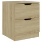 vidaXL Nachttisch Sonoma-Eiche 40x40x50 cm Spanplatte vidaXL Nachttisch Sonoma-Eiche 40x40x50 cm Spanplatte
