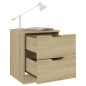 vidaXL Nachttisch Sonoma-Eiche 40x40x50 cm Spanplatte vidaXL Nachttisch Sonoma-Eiche 40x40x50 cm Spanplatte