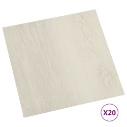 vidaXL PVC-Fliesen Selbstklebend 20 Stk. 1,86 m² Beige