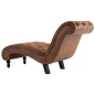 Chaiselongue Braun Wildleder-Optik Chaiselongue Braun Wildleder-Optik