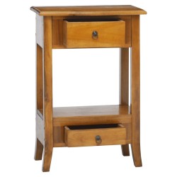 vidaXL Konsolentisch mit Schubladen 50x30x75 cm Massivholz Mahagoni