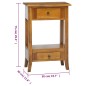 vidaXL Konsolentisch mit Schubladen 50x30x75 cm Massivholz Mahagoni vidaXL Konsolentisch mit Schubladen 50x30x75 cm Massivholz Mahagoni