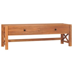 vidaXL TV-Schrank mit Schubladen 120x40x45 cm Massivholz Teak
