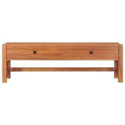 vidaXL TV-Schrank mit Schubladen 120x40x45 cm Massivholz Teak