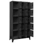 vidaXL Schließfachschrank Anthrazit 90x40x180 cm Stahl vidaXL Schließfachschrank Anthrazit 90x40x180 cm Stahl
