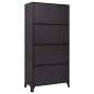 vidaXL Schließfachschrank Anthrazit 90x40x180 cm Stahl vidaXL Schließfachschrank Anthrazit 90x40x180 cm Stahl