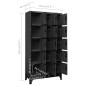 vidaXL Schließfachschrank Anthrazit 90x40x180 cm Stahl vidaXL Schließfachschrank Anthrazit 90x40x180 cm Stahl