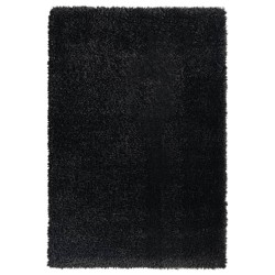 vidaXL Shaggy-Teppich Hochflor Schwarz 160x230 cm 50 mm