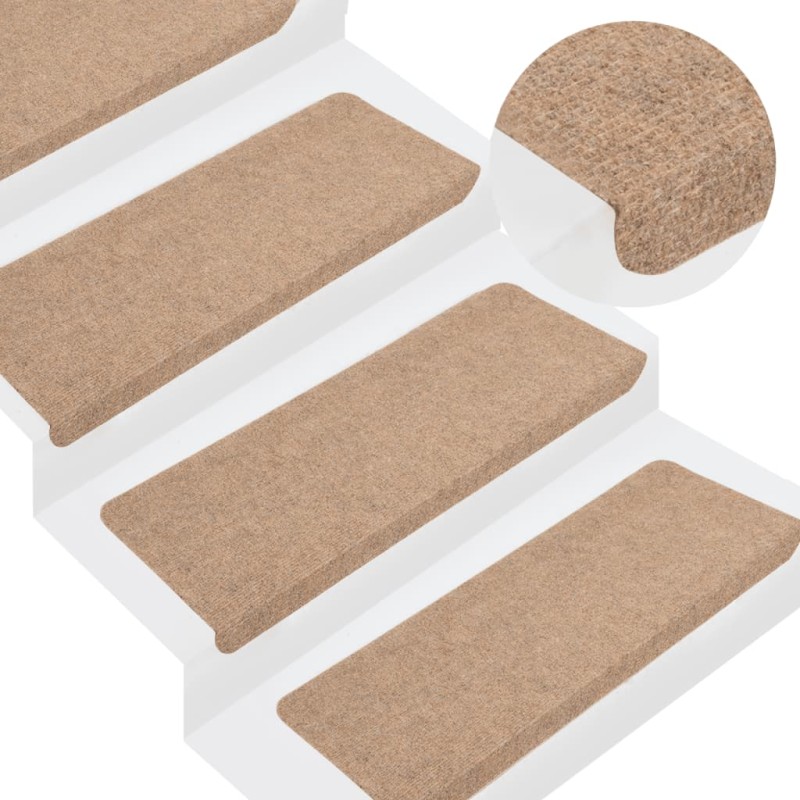 vidaXL Stufenmatten Selbstklebend 15 Stk. 65x24,5x3,5 cm Beige vidaXL Stufenmatten Selbstklebend 15 Stk. 65x24,5x3,5 cm Beige