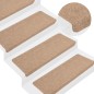 vidaXL Stufenmatten Selbstklebend 15 Stk. 65x24,5x3,5 cm Beige vidaXL Stufenmatten Selbstklebend 15 Stk. 65x24,5x3,5 cm Beige