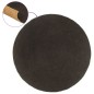 vidaXL Wendeteppich Geflochten Anthrazit und Natur 90 cm Jute Rund vidaXL Wendeteppich Geflochten Anthrazit und Natur 90 cm Jute Rund