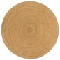 vidaXL Wendeteppich Geflochten Anthrazit und Natur 90 cm Jute Rund vidaXL Wendeteppich Geflochten Anthrazit und Natur 90 cm Jute Rund