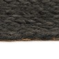 vidaXL Wendeteppich Geflochten Anthrazit und Natur 90 cm Jute Rund vidaXL Wendeteppich Geflochten Anthrazit und Natur 90 cm Jute Rund