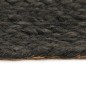 vidaXL Wendeteppich Geflochten Anthrazit und Natur 150 cm Jute Rund vidaXL Wendeteppich Geflochten Anthrazit und Natur 150 cm Jute Rund