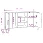 vidaXL Sideboard 107x38x60 cm Holzwerkstoff vidaXL Sideboard 107x38x60 cm Holzwerkstoff