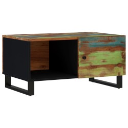 vidaXL Couchtisch 80x50x40 cm Altholz Massiv & Holzwerkstoff
