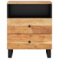 vidaXL Nachttisch 50x33x62 cm Massivholz Akazie & Holzwerkstoff vidaXL Nachttisch 50x33x62 cm Massivholz Akazie & Holzwerkstoff
