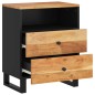 vidaXL Nachttisch 50x33x62 cm Massivholz Akazie & Holzwerkstoff vidaXL Nachttisch 50x33x62 cm Massivholz Akazie & Holzwerkstoff