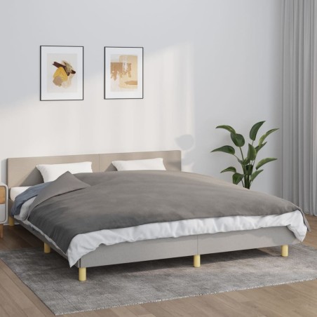 vidaXL Gewichtsdecke mit Bezug Grau 155x220 cm 7 kg Stoff