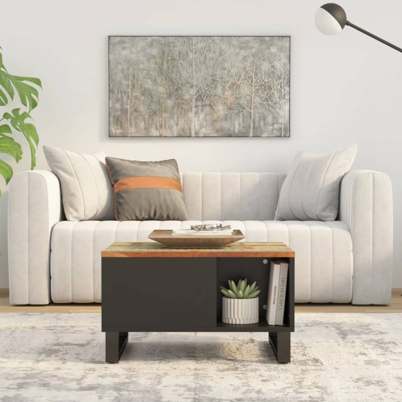 vidaXL Couchtisch 60x50x35 cm Altholz Massiv vidaXL Couchtisch 60x50x35 cm Altholz Massiv