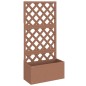 vidaXL Blumenkasten mit Rankgitter Braun 65x33x135 cm WPC vidaXL Blumenkasten mit Rankgitter Braun 65x33x135 cm WPC