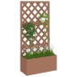 vidaXL Blumenkasten mit Rankgitter Braun 65x33x135 cm WPC vidaXL Blumenkasten mit Rankgitter Braun 65x33x135 cm WPC
