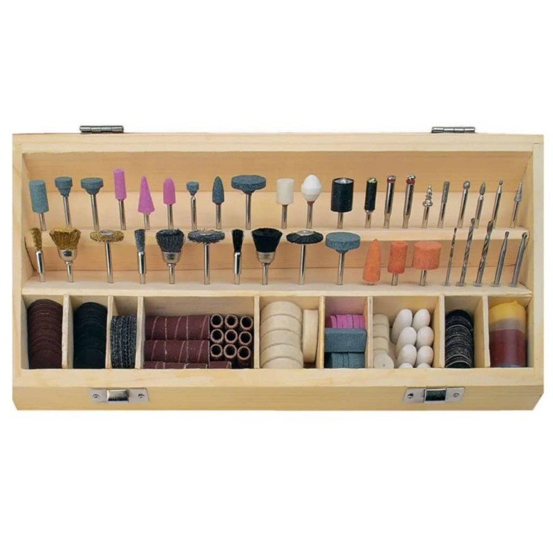 Brüder Mannesmann 200-teiliges Mini-Schleifmaschinen Zubehör-Set 92568 Brüder Mannesmann 200-teiliges Mini-Schleifmaschinen Zubehör-Set 92568