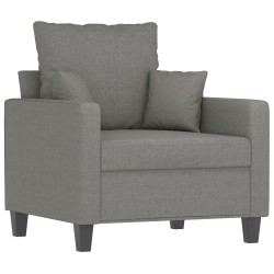 Sofasessel Dunkelgrau 60 cm Stoff
