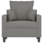 Sofasessel Dunkelgrau 60 cm Stoff Sofasessel Dunkelgrau 60 cm Stoff