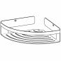 Tiger Eckablage für Dusche Caddy Chrom Groß 1400630346 Tiger Eckablage für Dusche Caddy Chrom Groß 1400630346