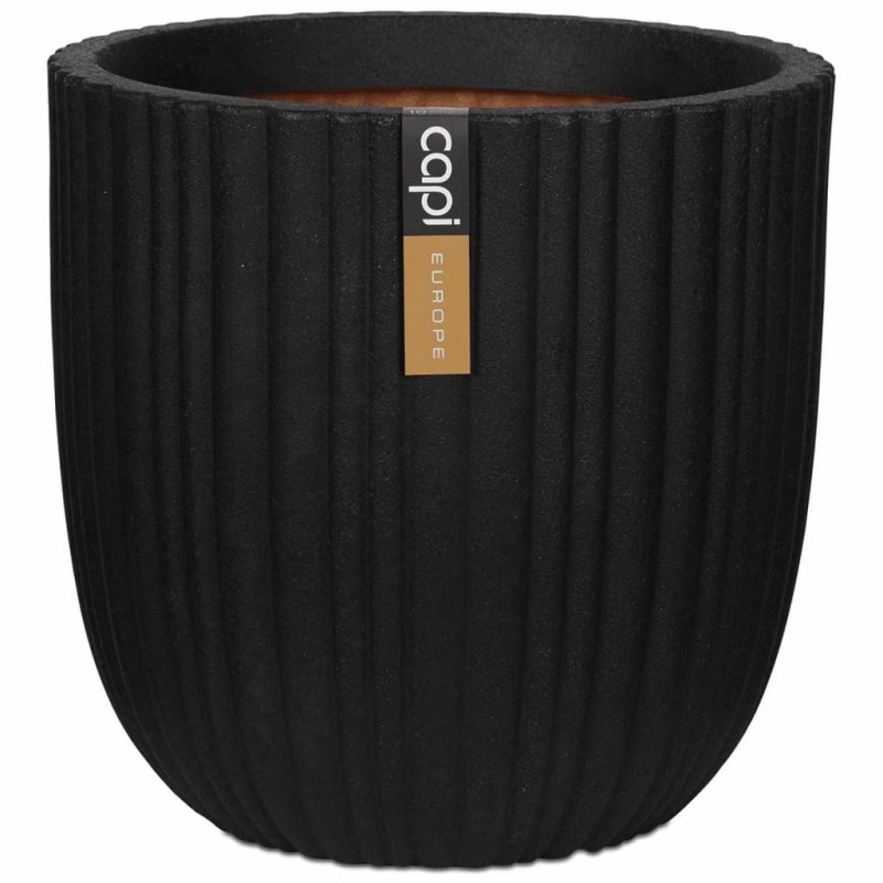 Capi Blumentopf Urban Tube Oval 35 x 34 cm Schwarz KBLT932 Capi Blumentopf Urban Tube Oval 35 x 34 cm Schwarz KBLT932