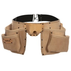 Toolpack Profi-Doppelholster-Werkzeuggürtel Elite Beige