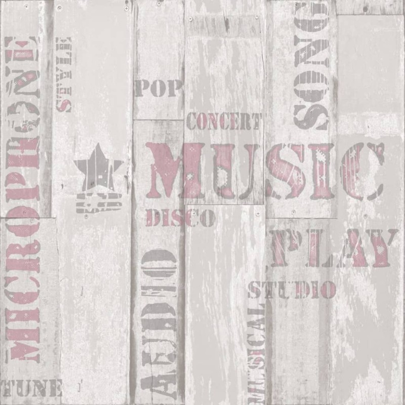 Noordwand Tapete Urban Friends & Coffee Wooden Planks Words Beige Rosa Noordwand Tapete Urban Friends & Coffee Wooden Planks Words Beige Rosa