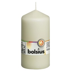 Bolsius Stumpenkerzen 8 Stk. 130 x 68 mm Elfenbeinfarben