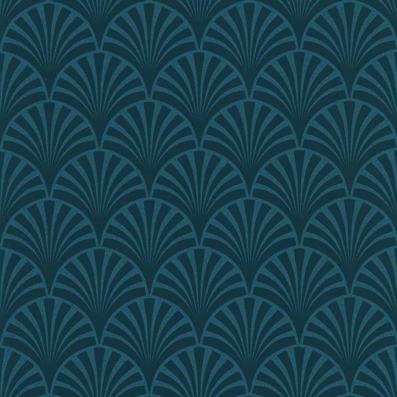 couleurs & matières Tapete 20's Pattern Artdeco Blau couleurs & matières Tapete 20's Pattern Artdeco Blau