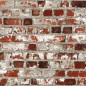 DUTCH WALLCOVERINGS Tapete Ziegelmuster Rot DUTCH WALLCOVERINGS Tapete Ziegelmuster Rot