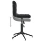 Esszimmerstühle 2 Stk. Drehbar Schwarz Samt Esszimmerstühle 2 Stk. Drehbar Schwarz Samt