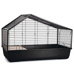 Beeztees Indoor-Kaninchenkäfig Desi 100x52x68 cm Schwarz   