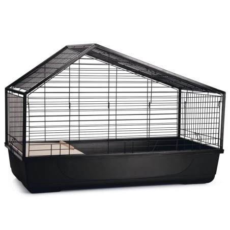 Beeztees Indoor-Kaninchenkäfig Desi 100x52x68 cm Schwarz   