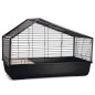 Beeztees Indoor-Kaninchenkäfig Desi 100x52x68 cm Schwarz Beeztees Indoor-Kaninchenkäfig Desi 100x52x68 cm Schwarz