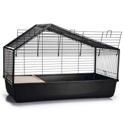 Beeztees Indoor-Kaninchenkäfig Desi 100x52x68 cm Schwarz   