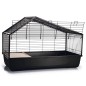Beeztees Indoor-Kaninchenkäfig Desi 100x52x68 cm Schwarz Beeztees Indoor-Kaninchenkäfig Desi 100x52x68 cm Schwarz
